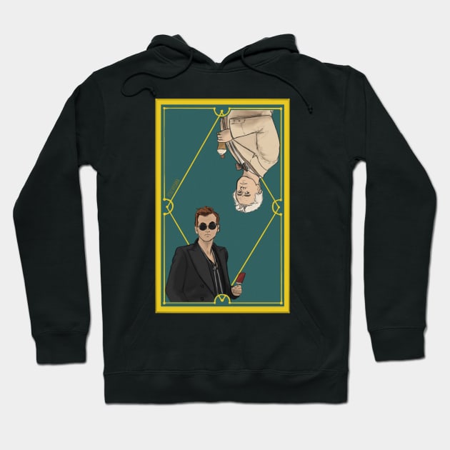 Ineffable Husbands Tarot Card version 2 Hoodie by itsleviosara